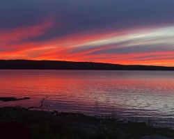 Sherbrooke Lake at Sunset